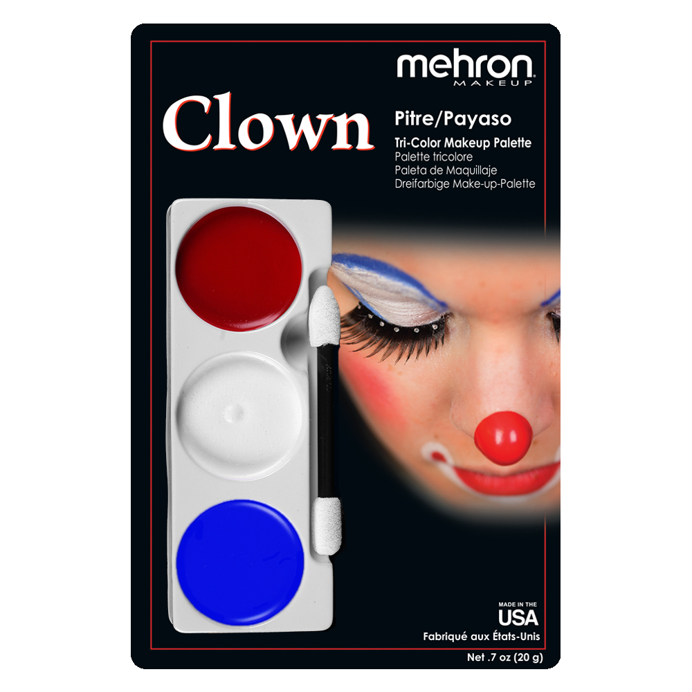 Tri-Color Makeup Palette - Clown