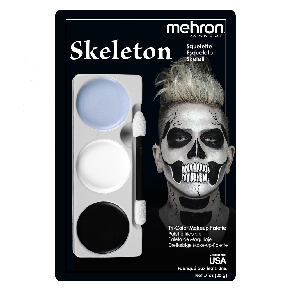 Tri-Color Makeup Palette - Skeleton