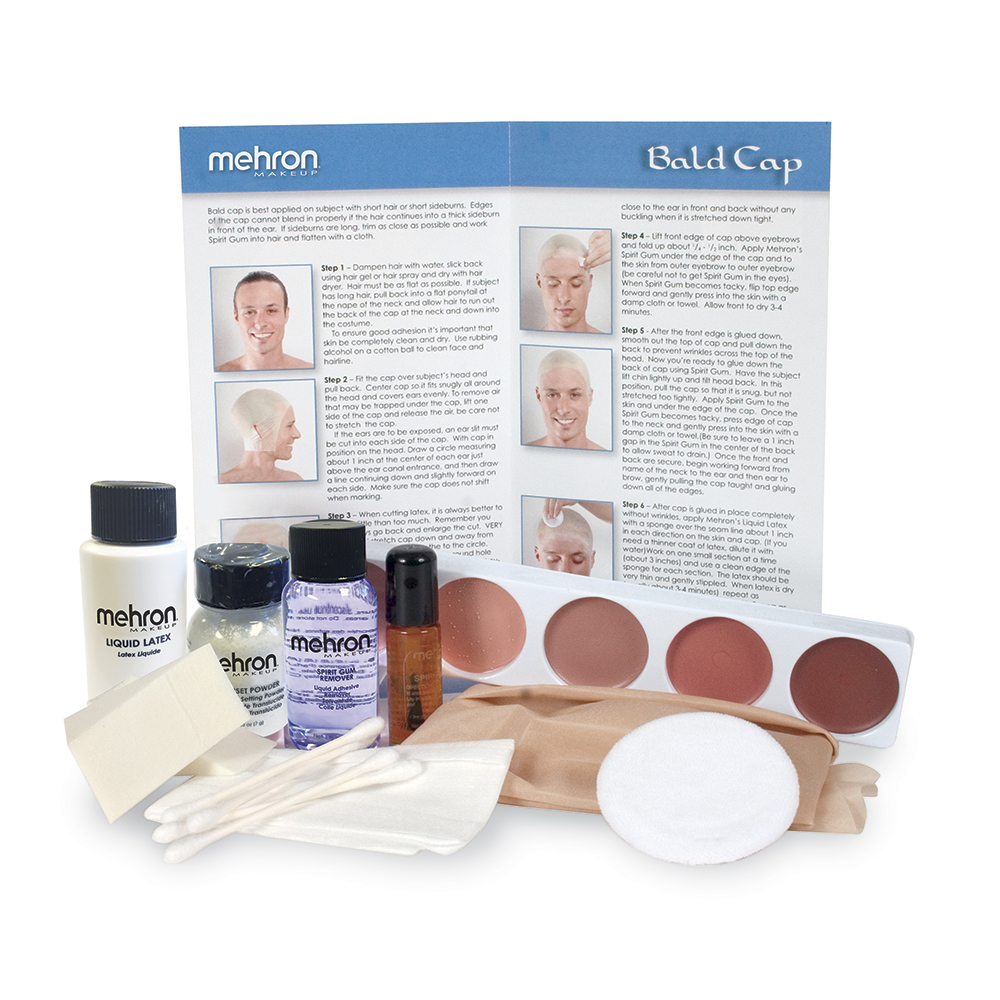 Character Makeup Kit Bald Cap