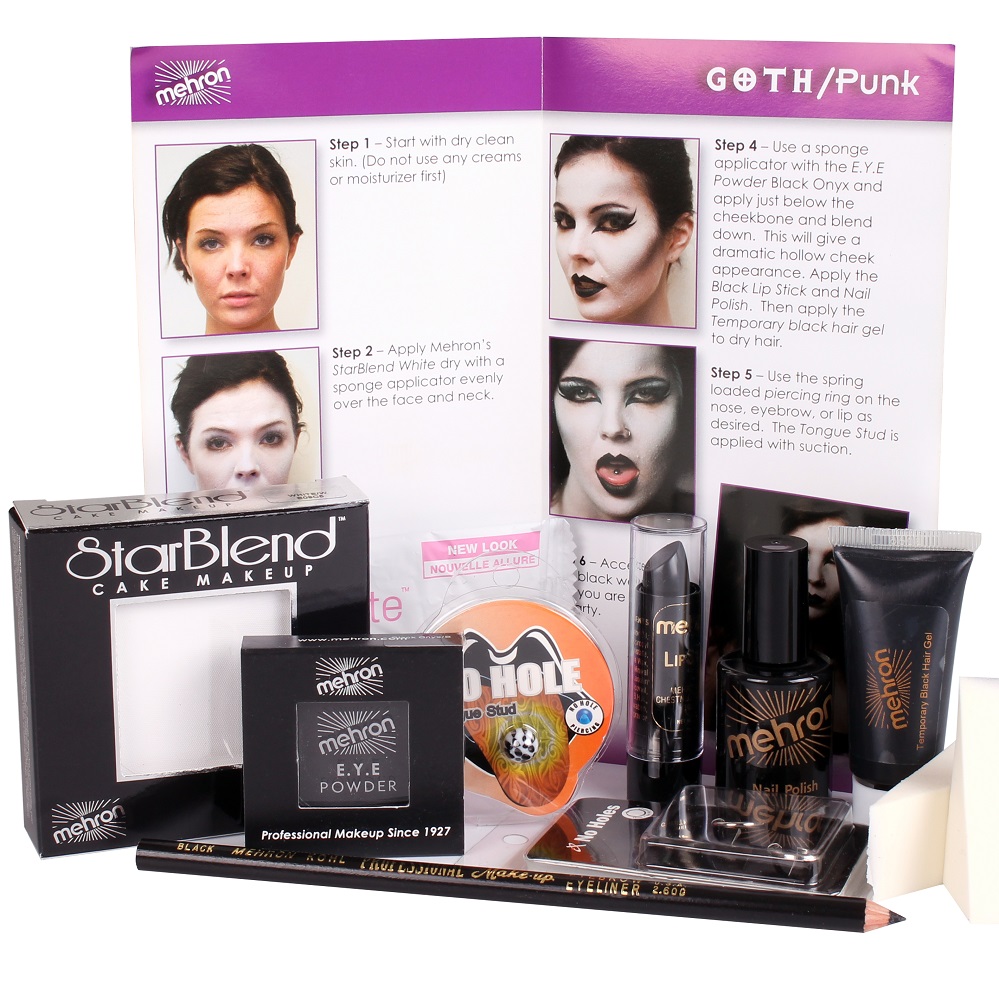 Character Makeup Kit Goth Punk Premium - Personal Makeup Kit Character Makeup Kit Goth Punk Premium - Personal Makeup Kit
