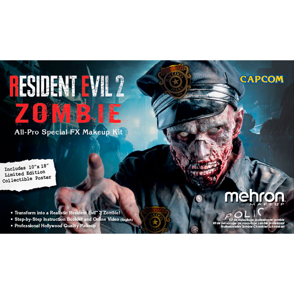 Resident Evil 2 Zombie All Pro Special - Professional Special Effects Makeup Resident Evil 2 Zombie All Pro Special - Professional Special Effects Makeup