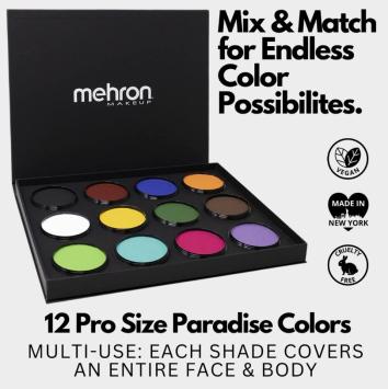Paradise Makeup AQ - ProPalette - Style A - 12 Colors