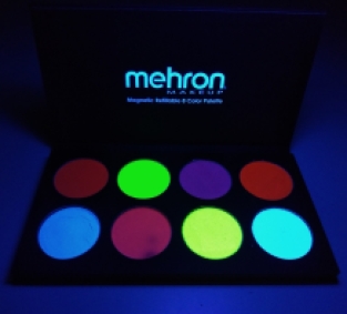Paradise Makeup AQ - 8-Color Palette - Neon UV Glow
