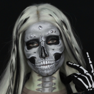 Heavy Metal Skull Halloween Makeup Collection