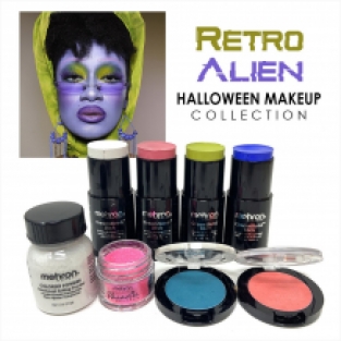 Retro Alien Halloween Makeup Collection